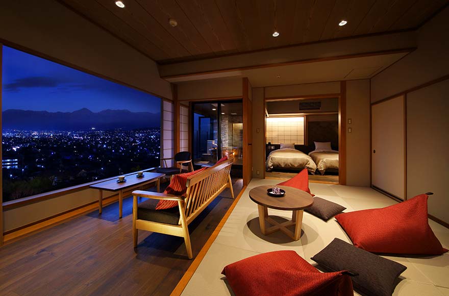 想在美原享受溫泉的話請來松本的翔峰飯店【官網】